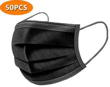 Load image into Gallery viewer, Disposable Filter Mask Black 3 Ply - MMEE Distributors