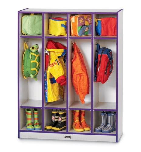 Rainbow Accents® 4 Section Coat Locker - Purple - MMEE Distributors