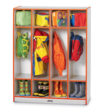 Load image into Gallery viewer, Rainbow Accents® 4 Section Coat Locker - Orange - MMEE Distributors
