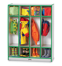 Load image into Gallery viewer, Rainbow Accents® 4 Section Coat Locker - Green - MMEE Distributors
