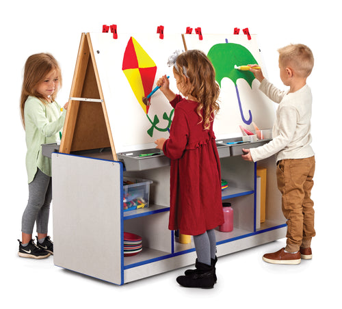 Rainbow Accents® 4 Station Art Center - Orange - MMEE Distributors