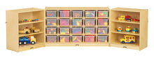 Load image into Gallery viewer, Jonti-Craft® 20 Cubbie-Tray Triple Fold-n-Lock - with Clear Trays - MMEE Distributors
