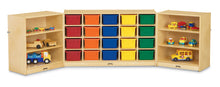 Load image into Gallery viewer, Jonti-Craft® 20 Cubbie-Tray Triple Fold-n-Lock - with Colored Trays - MMEE Distributors
