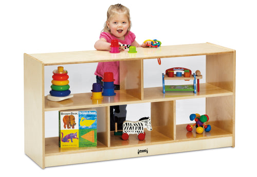 Jonti-Craft® Toddler Single Mobile Storage Unit - See-Thru Back - MMEE Distributors
