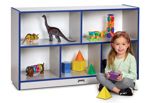 Rainbow Accents® Low Single Mobile Storage Unit - Navy - MMEE Distributors