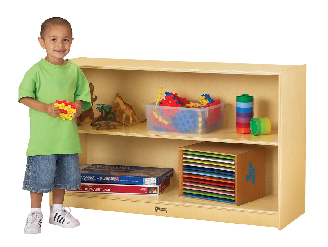 Jonti-Craft® Low Mobile Straight-Shelf - MMEE Distributors