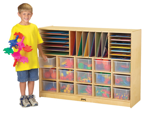 Jonti-Craft® Sectional Cubbie-Tray Mobile Unit - without Trays - MMEE Distributors