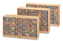 Load image into Gallery viewer, MapleWave® 30 Cubbie-Tray Mobile Storage - with Clear Trays - MMEE Distributors
