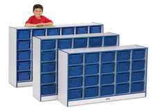Load image into Gallery viewer, Rainbow Accents® 20 Cubbie-Tray Mobile Storage - without Trays - Blue - MMEE Distributors

