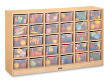 Load image into Gallery viewer, MapleWave® 30 Cubbie-Tray Mobile Storage - with Clear Trays - MMEE Distributors
