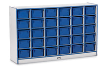Load image into Gallery viewer, Rainbow Accents® 30 Cubbie-Tray Mobile Storage - without Trays - Black - MMEE Distributors

