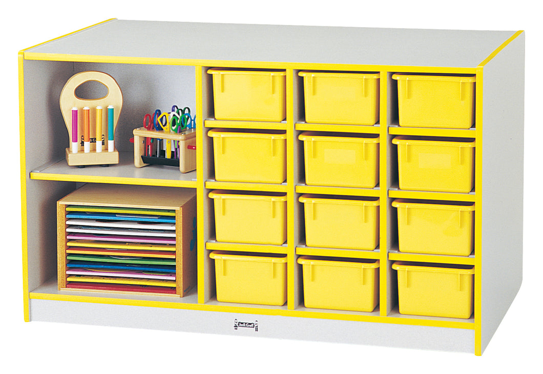 Rainbow Accents® Mobile Storage Island - without Trays - Green - MMEE Distributors