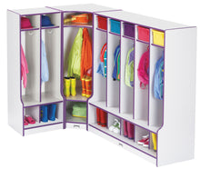 Load image into Gallery viewer, Rainbow Accents® 2 Section Coat Locker with Step - Black - MMEE Distributors
