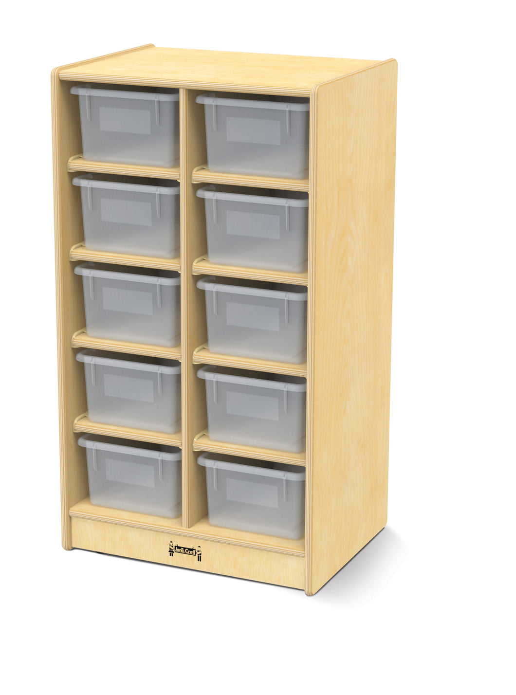 Jonti-Craft® 10 Cubbie-Tray Mobile Unit - with Clear Trays - MMEE Distributors