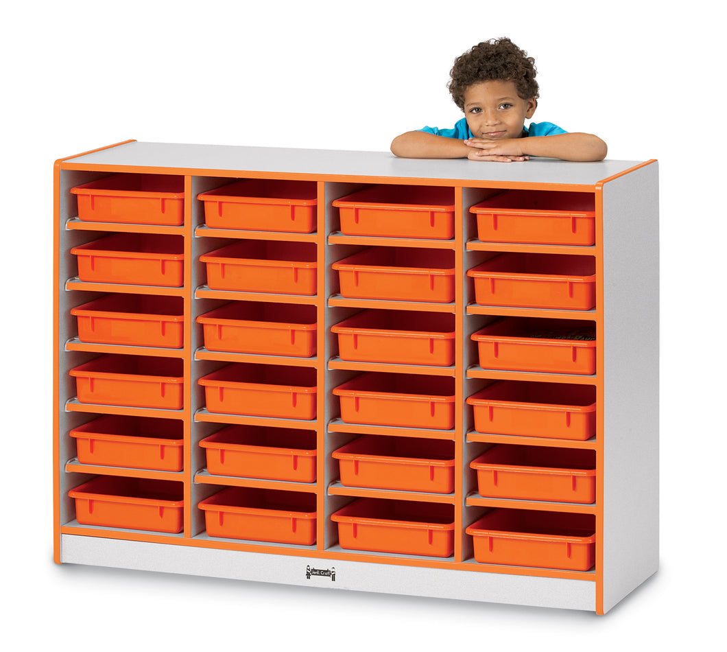 Rainbow Accents® 24 Paper-Tray Mobile Storage - with Paper-Trays - Teal - MMEE Distributors