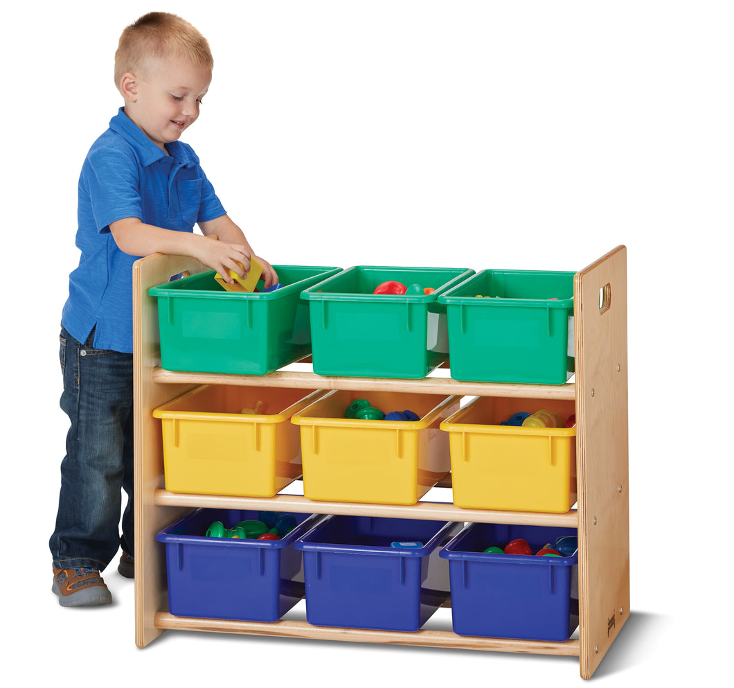 Jonti-Craft® Cubbie-Tray Storage Rack - with Colored Cubbie-Trays - MMEE Distributors