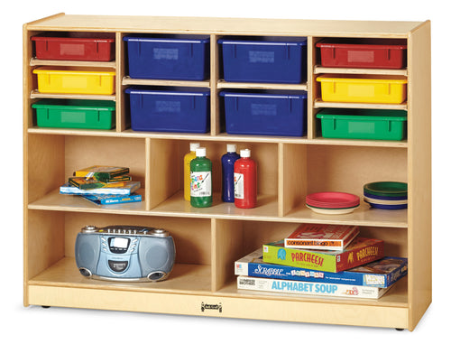 Jonti-Craft® Super-Sized Combo Mobile Storage Unit - with Colored Bins - MMEE Distributors