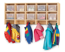 Load image into Gallery viewer, MapleWave® 10 Section Wall Mount Coat Locker - with Clear Cubbie-Trays - MMEE Distributors
