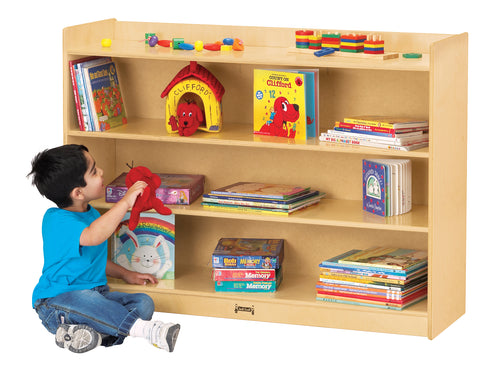 Jonti-Craft® Adjustable Mobile Straight-Shelf with Lip - MMEE Distributors