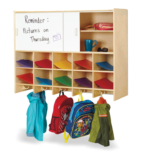 Jonti-Craft® 10 Section Wall Mount Coat Locker with Storage – without Cubbie-Trays - MMEE Distributors