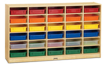 Load image into Gallery viewer, Jonti-Craft® 30 Paper-Tray Mobile Storage - with Clear Paper-Trays - MMEE Distributors
