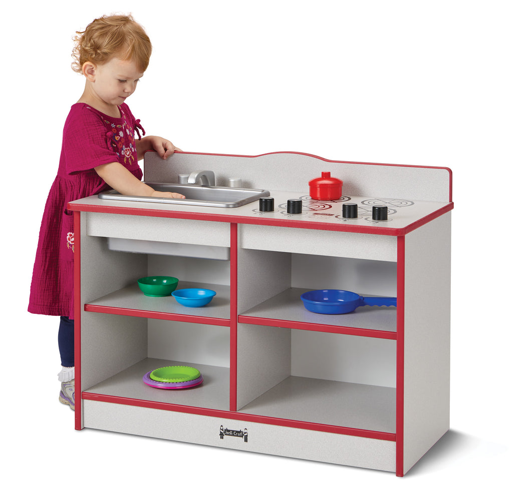 Rainbow Accents® Toddler Kitchenette - Teal - MMEE Distributors