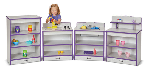Rainbow Accents® Toddler Kitchen 4 Piece Set - Blue - MMEE Distributors