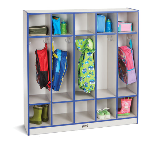 Rainbow Accents® 5 Section Coat Locker - Blue - MMEE Distributors