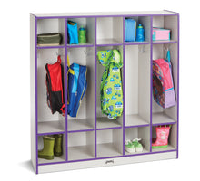 Load image into Gallery viewer, Rainbow Accents® 5 Section Coat Locker - Purple - MMEE Distributors
