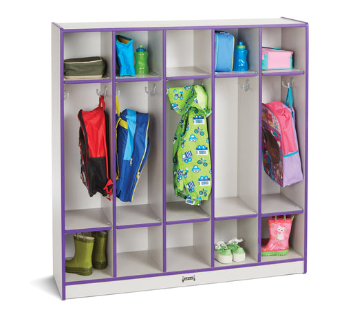 Rainbow Accents® 5 Section Coat Locker - Purple - MMEE Distributors