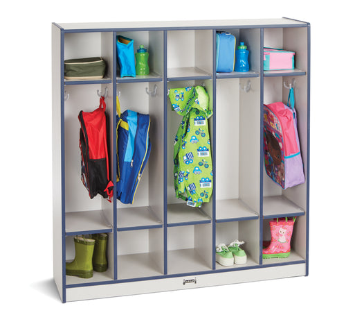 Rainbow Accents® 5 Section Coat Locker - Navy - MMEE Distributors