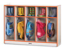 Load image into Gallery viewer, Rainbow Accents® Toddler 5 Section Coat Locker - Red - MMEE Distributors
