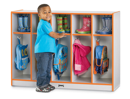 Rainbow Accents® Toddler 5 Section Coat Locker - Black - MMEE Distributors