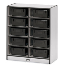 Load image into Gallery viewer, Rainbow Accents® 10 Tub Mobile Storage - with Tubs - Teal - MMEE Distributors
