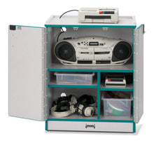 Load image into Gallery viewer, Rainbow Accents® Media Cart - Lockable - Navy - MMEE Distributors
