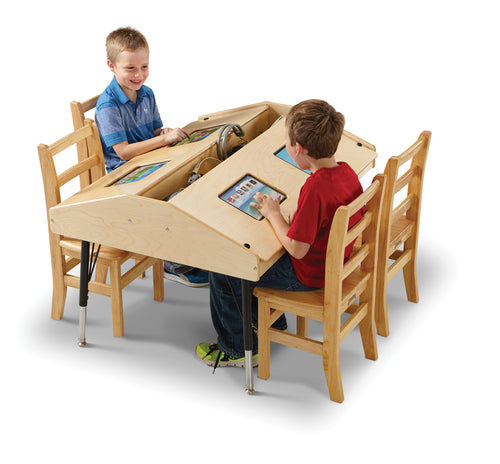 Jonti-Craft® Quad Tablet Table - Mobile - MMEE Distributors