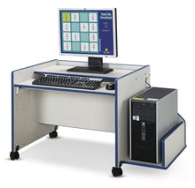 Load image into Gallery viewer, Rainbow Accents® Enterprise Single Computer Desk - Purple - MMEE Distributors
