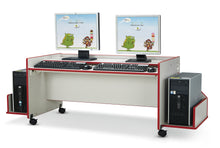 Load image into Gallery viewer, Rainbow Accents® Enterprise Single Computer Desk - Purple - MMEE Distributors
