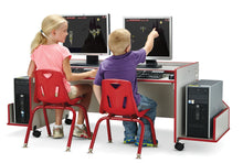 Load image into Gallery viewer, Rainbow Accents® Enterprise Single Computer Desk - Purple - MMEE Distributors
