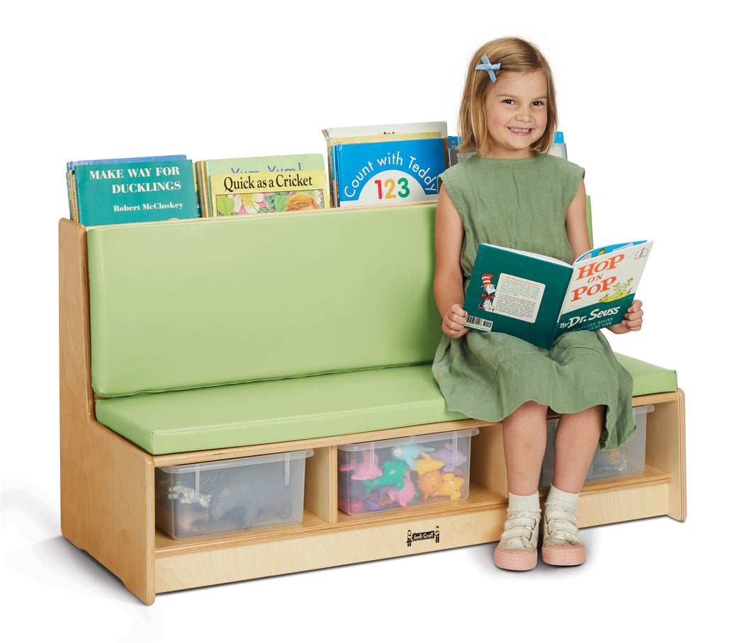 Jonti-Craft® Literacy Couch - Key Lime - MMEE Distributors