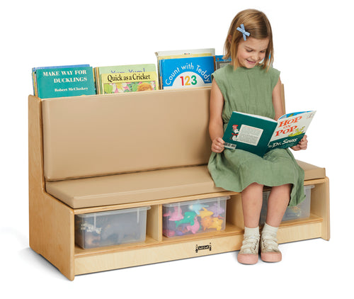 Jonti-Craft® Literacy Couch - Wheat - MMEE Distributors