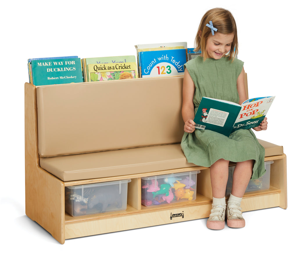 Jonti-Craft® Literacy Couch - Wheat - MMEE Distributors