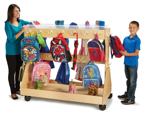 Jonti-Craft® Mobile Backpack Cart – with Clear Cubbie-Trays - MMEE Distributors