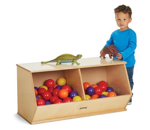 Jonti-Craft® Stacking Beveled Crate – Duplex - MMEE Distributors