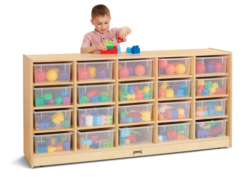 Jonti-Craft® 20 Tub Mobile Storage - with Clear Tubs - MMEE Distributors
