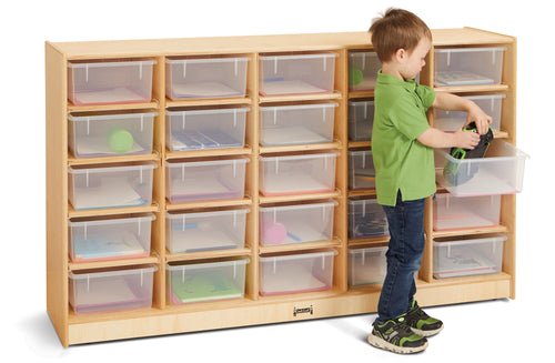 Jonti-Craft® 25 Tub Mobile Storage - with Clear Tubs - MMEE Distributors