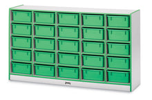 Load image into Gallery viewer, Rainbow Accents® 25 Tub Mobile Storage - with Tubs - Red - MMEE Distributors
