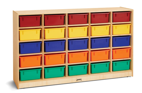 Jonti-Craft® 25 Tub Mobile Storage - with Colored Tubs - MMEE Distributors