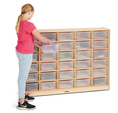 Jonti-Craft® 30 Tub Mobile Storage - with Clear Tubs - MMEE Distributors