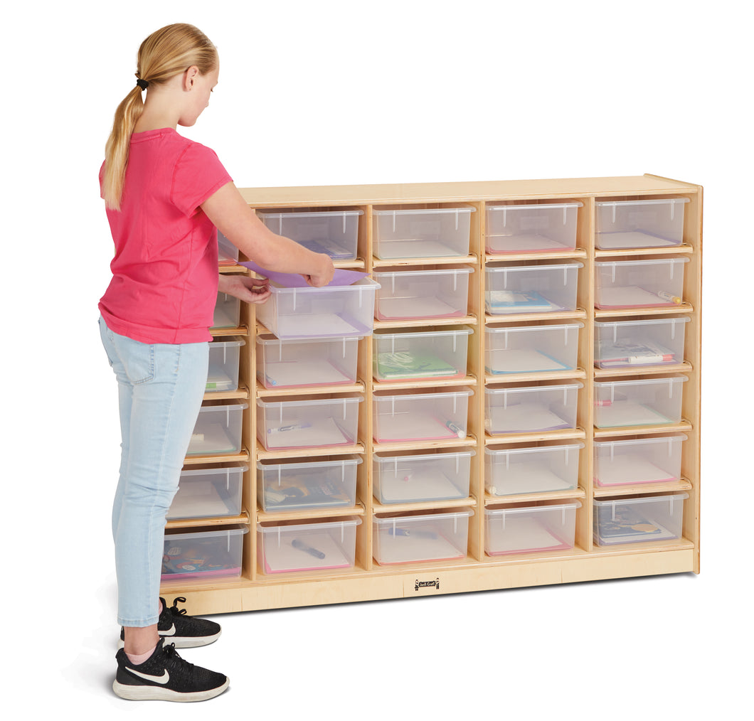 Jonti-Craft® 30 Tub Mobile Storage - with Clear Tubs - MMEE Distributors